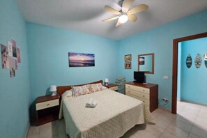 1 bedroom, iron/ironing board, bed sheets