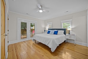 2 slaapkamers, een strijkplank/strijkijzer, wifi, beddengoed