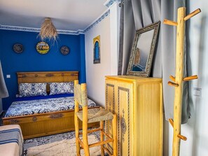 1 غرفة نوم وواي فاي وملاءات أسرّة