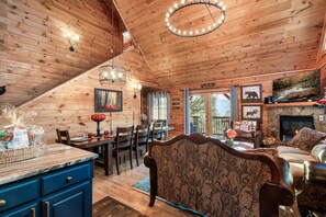 Smart TV, fireplace, video games, books