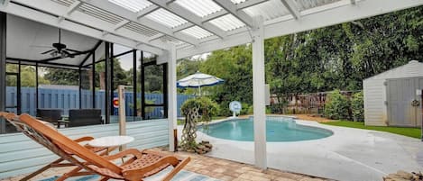 Et oppvarmet basseng