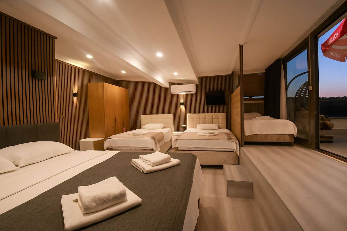 Kamar Keluarga, dapur kecil, pemandangan laut | 1 kamar tidur, kedap suara, dan Wi-Fi gratis