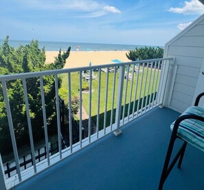 Property grounds - VB Oceanfront Condo at Boardwalk. See Dolphins from Balcony. Steps to Beach+Pool (Virginia Beach)