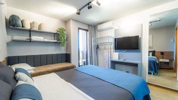 Appartement | 1 slaapkamer, een bureau, een laptopwerkplek, verduisterende gordijnen