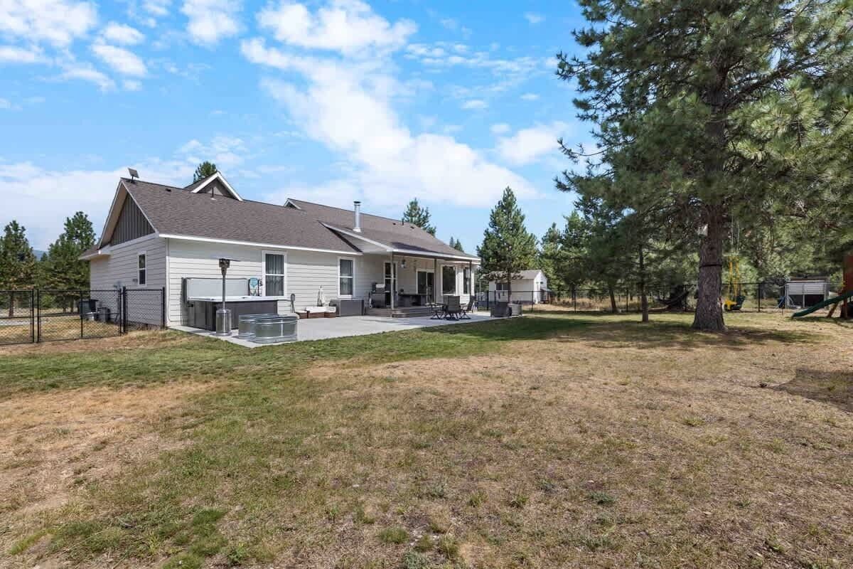Backyard- Fenced in. 