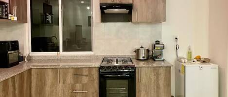 Microwave, oven, stovetop