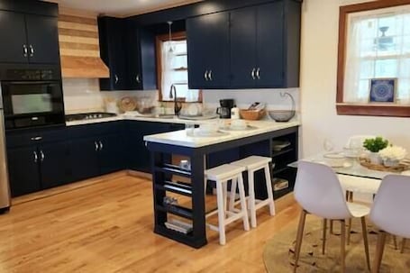 Fridge, microwave, oven, stovetop. Cozy 4 Bedroom Cottage on Historic 120 acre Farm