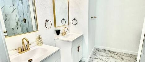 Towels, soap, toilet paper