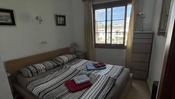 2 bedrooms, in-room safe, iron/ironing board, travel crib