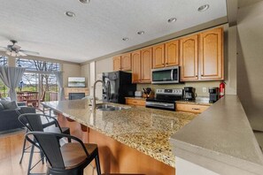Fridge, microwave, oven, stovetop - Dog Friendly 5BR Retreat Near Wisp w/ Hot Tub (McHenry)