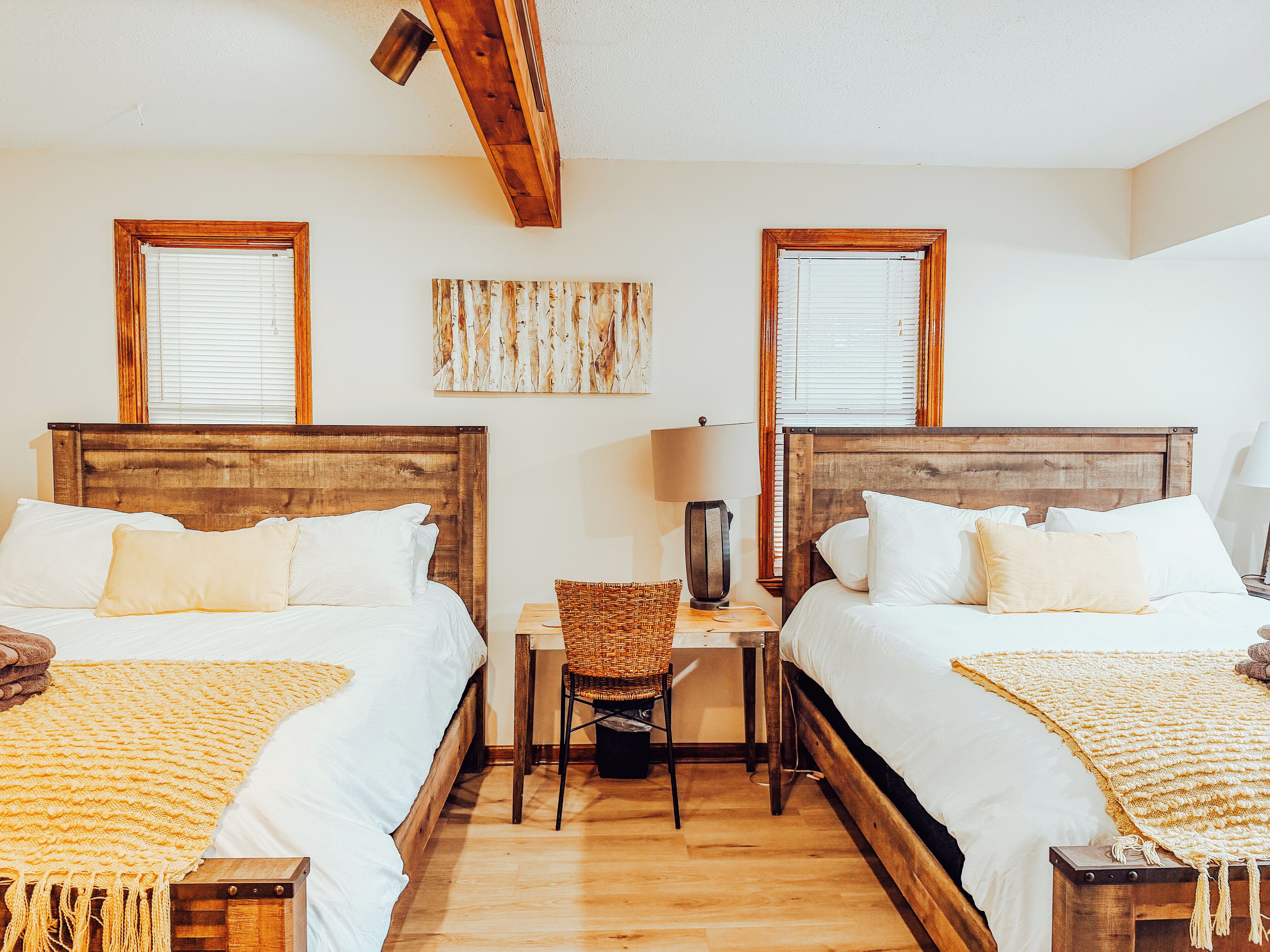 4 bedrooms, iron/ironing board, WiFi, bed sheets