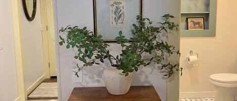 Towels, soap, shampoo, toilet paper