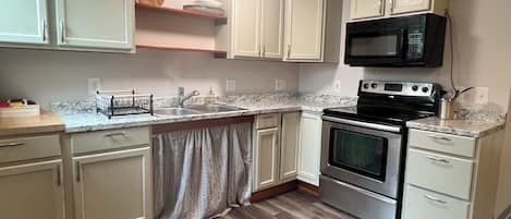 Microwave, oven, stovetop