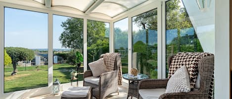 TV, DVD player, stereo