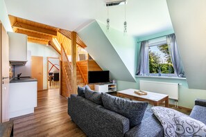 TV - Apartment 'Kiebeitznest' with Sea View, Private Terrace and Wi-Fi (Kaiser-Wilhelm-Koog)