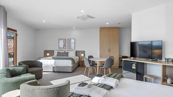 Family Double or Twin Room, Partial Ocean View | Soundproofing, iron/ironing board, free WiFi