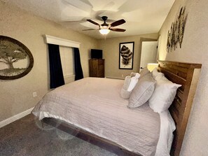 4 bedrooms, iron/ironing board, travel cot, WiFi
