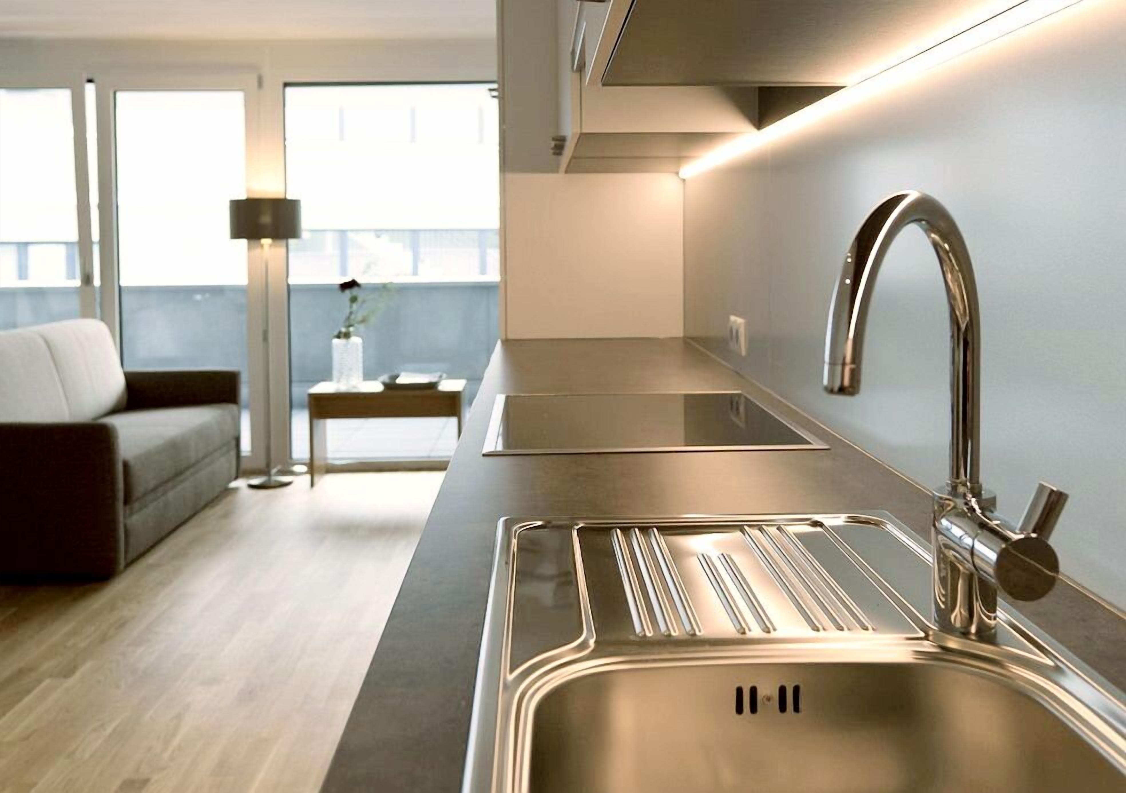 Studio Confort, non-fumeur, balcon | Cuisine privée