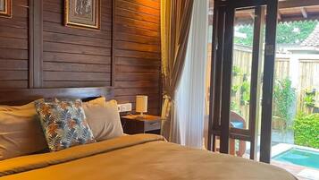 Villa - privat pool | 1 soveværelse, skrivebord, gratis Wi-Fi