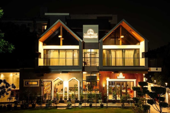 Majoituspaikan julkisivu