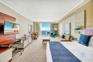 Desk, iron/ironing board, travel crib, WiFi - Premium Amenities Studio - Ocean View (Sunny Isles Beach)