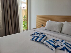 In-room safe, desk, laptop workspace, blackout curtains