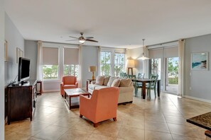 TV - Blissful 3 Bedroom Escape: 1 King and 2 Queen Beds, Full Kitchen and Amazing Views at Sandestin Golf and Beach Resort! (Miramar Beach)