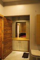 Double Bedded AC | Premium bedding, desk, laptop workspace, free WiFi