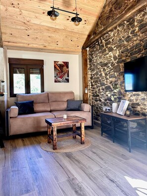 Living area - Casa Boral- Comfort Exclusivo en Plena Naturaleza - Valle del Silencio (Manzanedo de Valdueza)