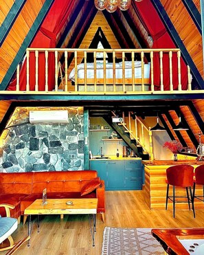 Comfort-hús á einni hæð - sjávarsýn | 1 svefnherbergi, rúmföt af bestu gerð, sérhannaðar innréttingar