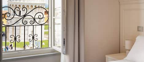 Panoramic Double Room, City View | Minibar, in-room safe, desk, laptop workspace