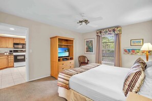 2 bedrooms, desk, iron/ironing board, travel cot
