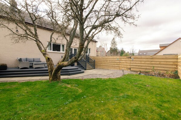 Deluxe Apartment, Non Smoking, Garden Area | Terrace/patio - Sweeney Aviemore Two (Aviemore)