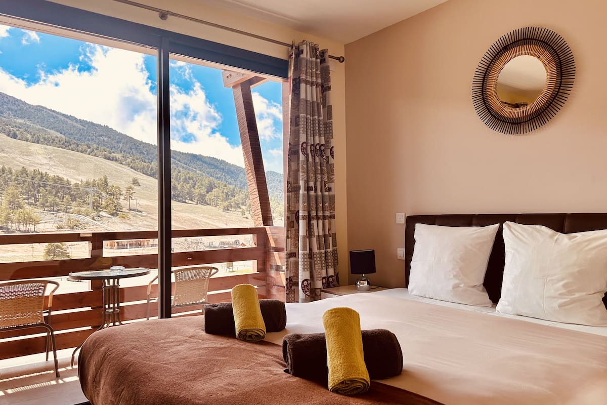 Standard-Zweibettzimmer, Balkon, Bergblick