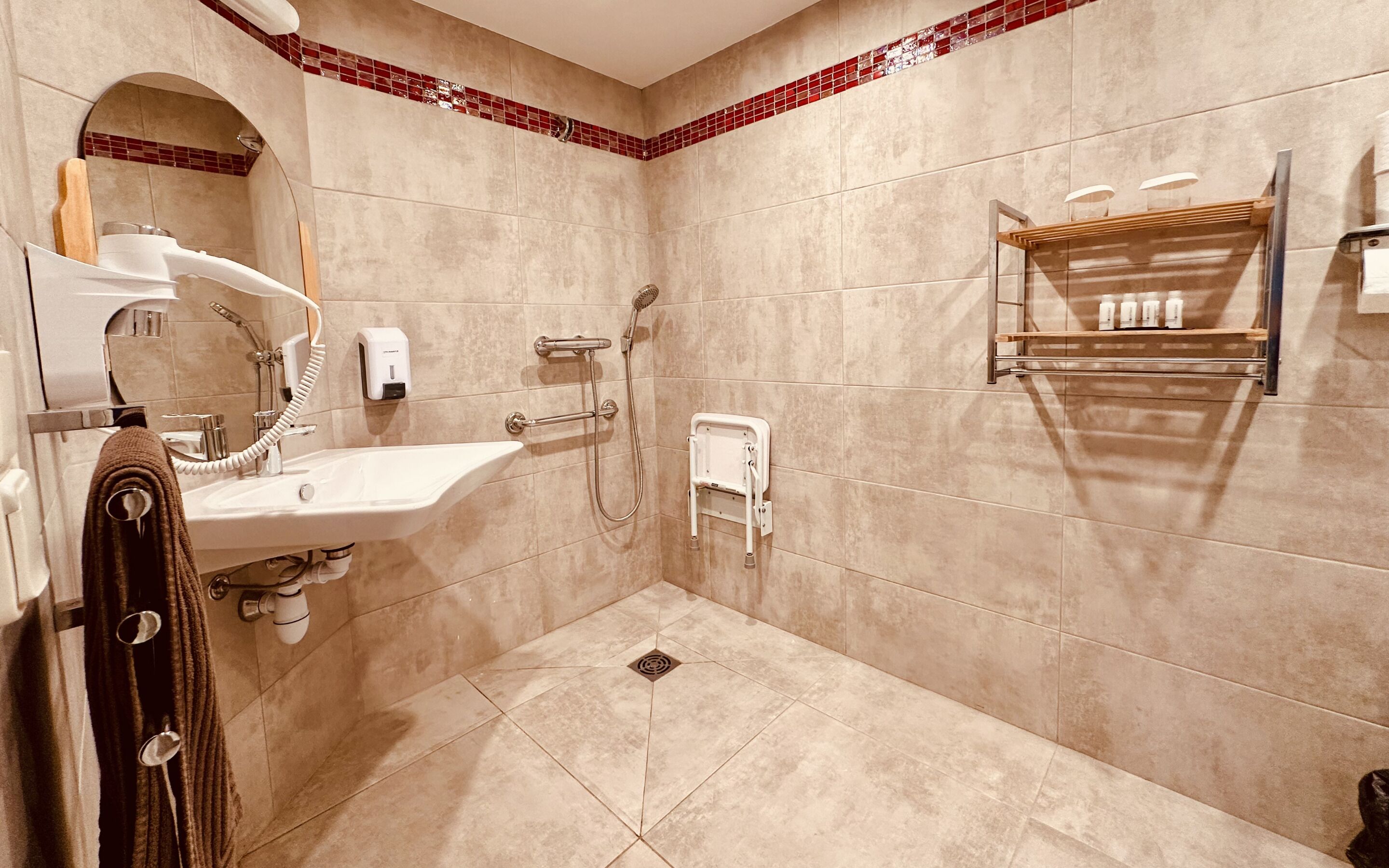 Quadruple Room, Balcony, Mountain View | Bathroom | Shower, hair dryer, towels, soap