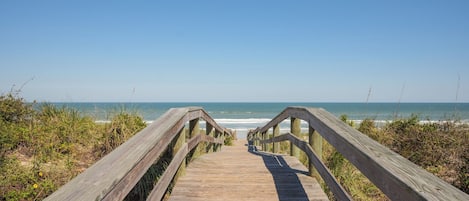 On the beach