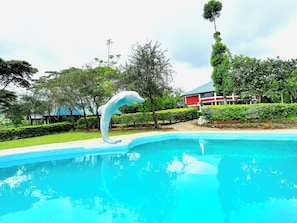 Outdoor pool - ancestors lodge (Lake Manyara National Park)