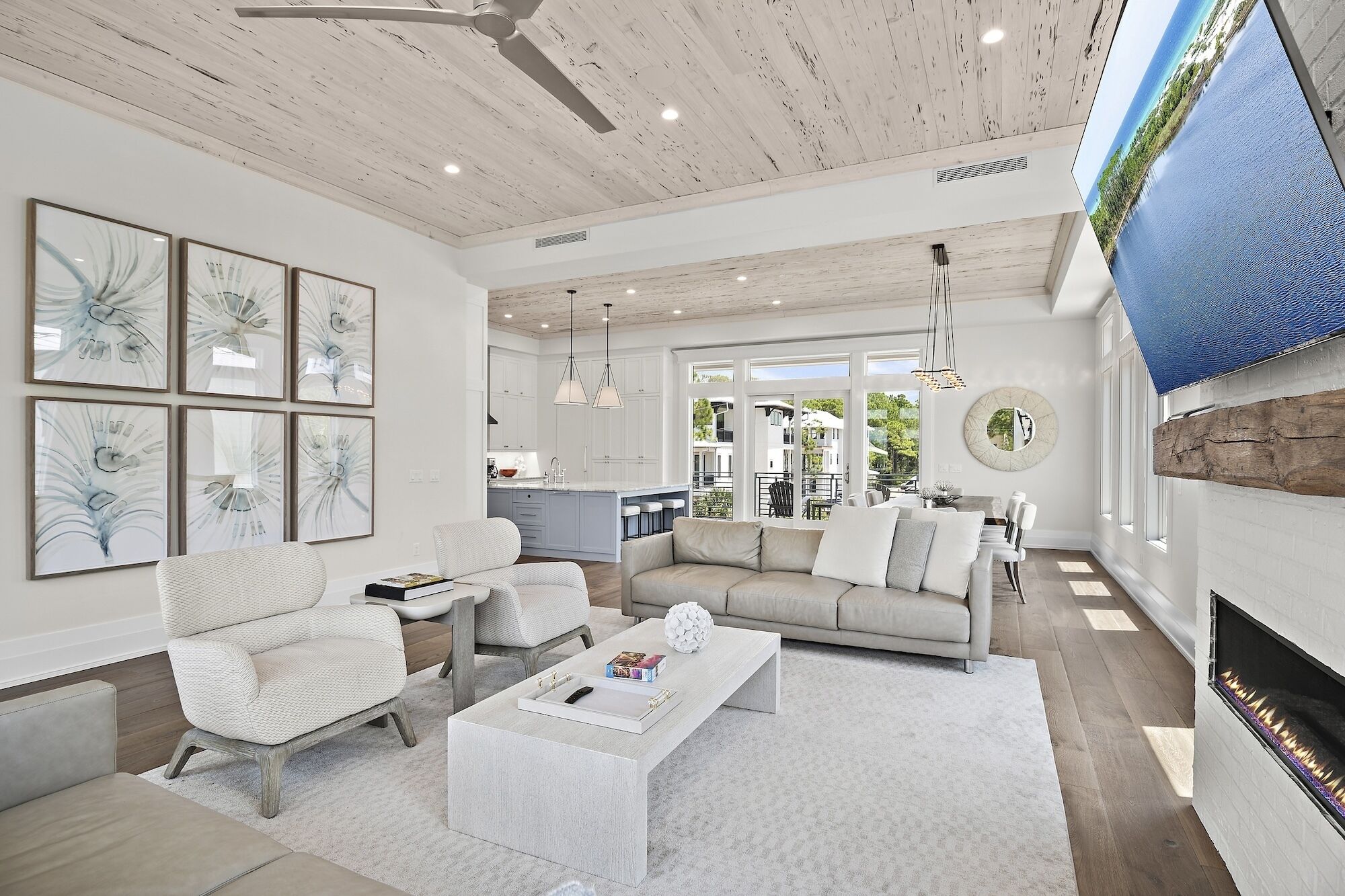 تلفزيون، مدفأة