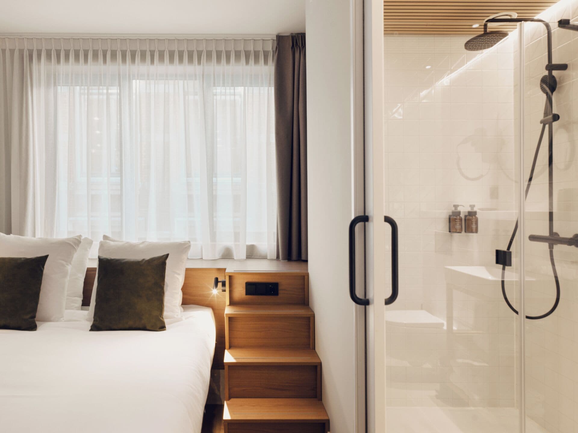 Premium bedding, pillow-top beds, desk, iron/ironing board