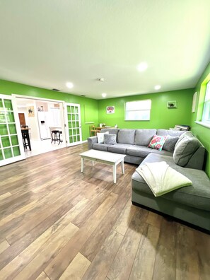 Living area - Cozy and comfortable two bedroom home that is perfect for your stay in Jensen!  (Jensen Beach)