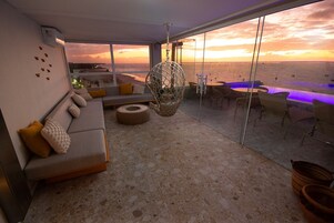 50-inch TV with cable channels