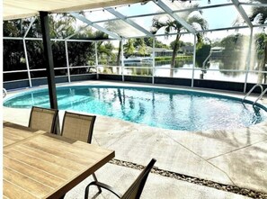 Udendørs pool, opvarmet pool