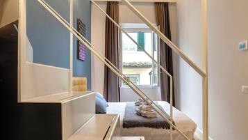 Apartment | 1 Schlafzimmer, laptopgeeigneter Arbeitsplatz, Bügeleisen/Bügelbrett