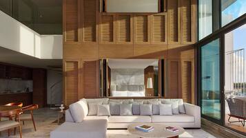 Luxuriate Two Bedroom Suite | Prémium ágynemű, minibár ingyenes italokkal és széf a szobában