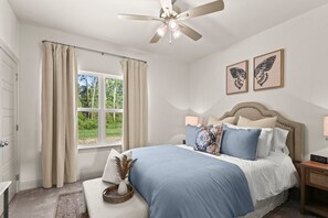 2 bedrooms, iron/ironing board, WiFi, bed sheets