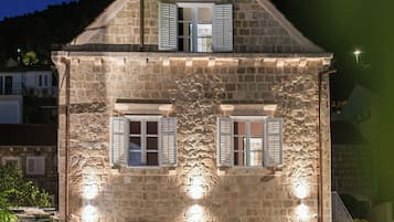 Front of property - evening/night