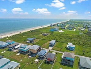 Exterior - 
4B3B Sleeps 12, Hot Tub, Golf Cart, Ocean View, Elevator, Huge Covered Deck,   (Bolivar Peninsula)