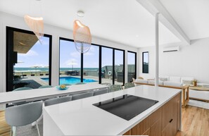 Dining - Oceanfront renovated home in FI Pines, stunning views & spacious outdoor oasis (Fire Island Pines)