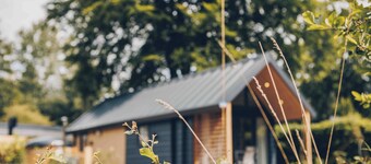 Experience luxury and nature in the Tiny Lodge in the Veluwe! Single-story with 2 bedrooms, a fully equipped kitchen, air conditioning, and a private hot tub in the garden.