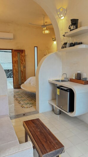 Juniorsvit - terrass - utsikt mot staden | Egyptiska bomullslakan och sängtillbehör av högsta kvalitet